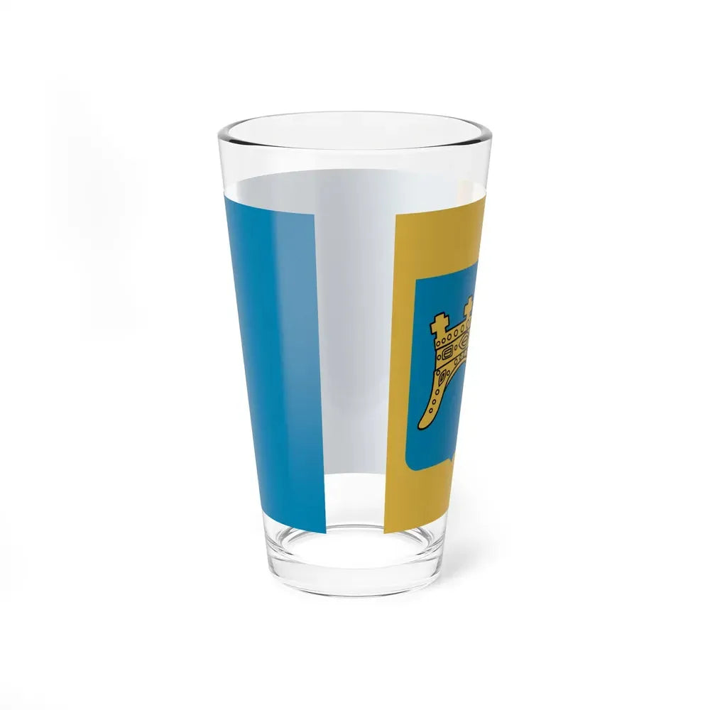 Flag of Split Dalmatia County Croatia - Pint Glass 16oz - Go Mug Yourself