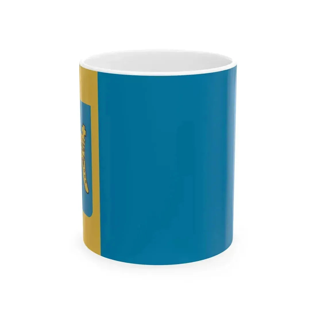 Flag of Split Dalmatia County Croatia - White Coffee Mug 11oz - Go Mug Yourself