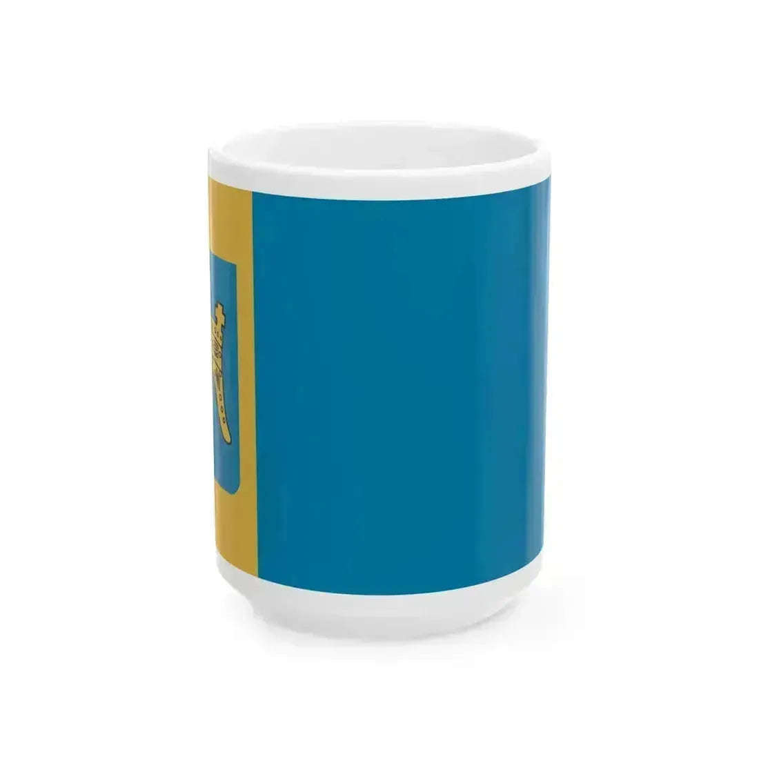 Flag of Split-Dalmatia County (Croatia) White Coffee Mug 15oz - Go Mug Yourself