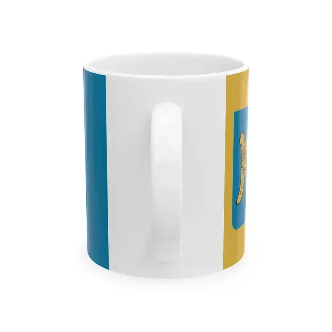 Flag of Split-Dalmatia County (Croatia) White Coffee Mug - Go Mug Yourself