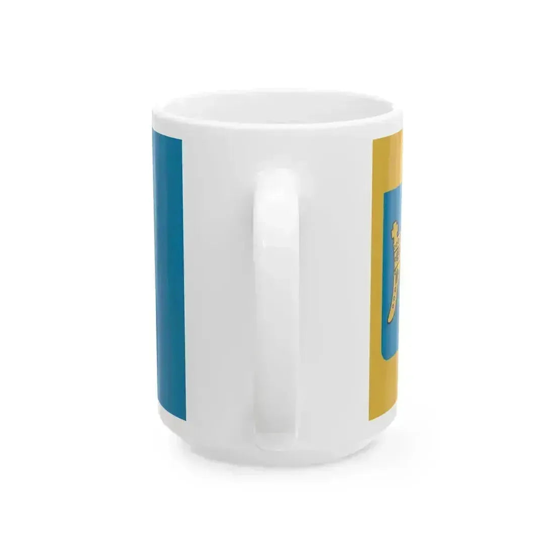 Flag of Split-Dalmatia County (Croatia) White Coffee Mug - Go Mug Yourself