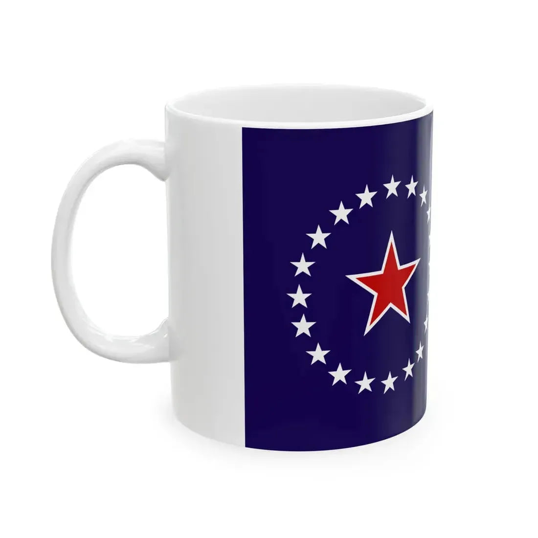 Flag of Springfield Illinois no text (United States) White Coffee Mug - Go Mug Yourself