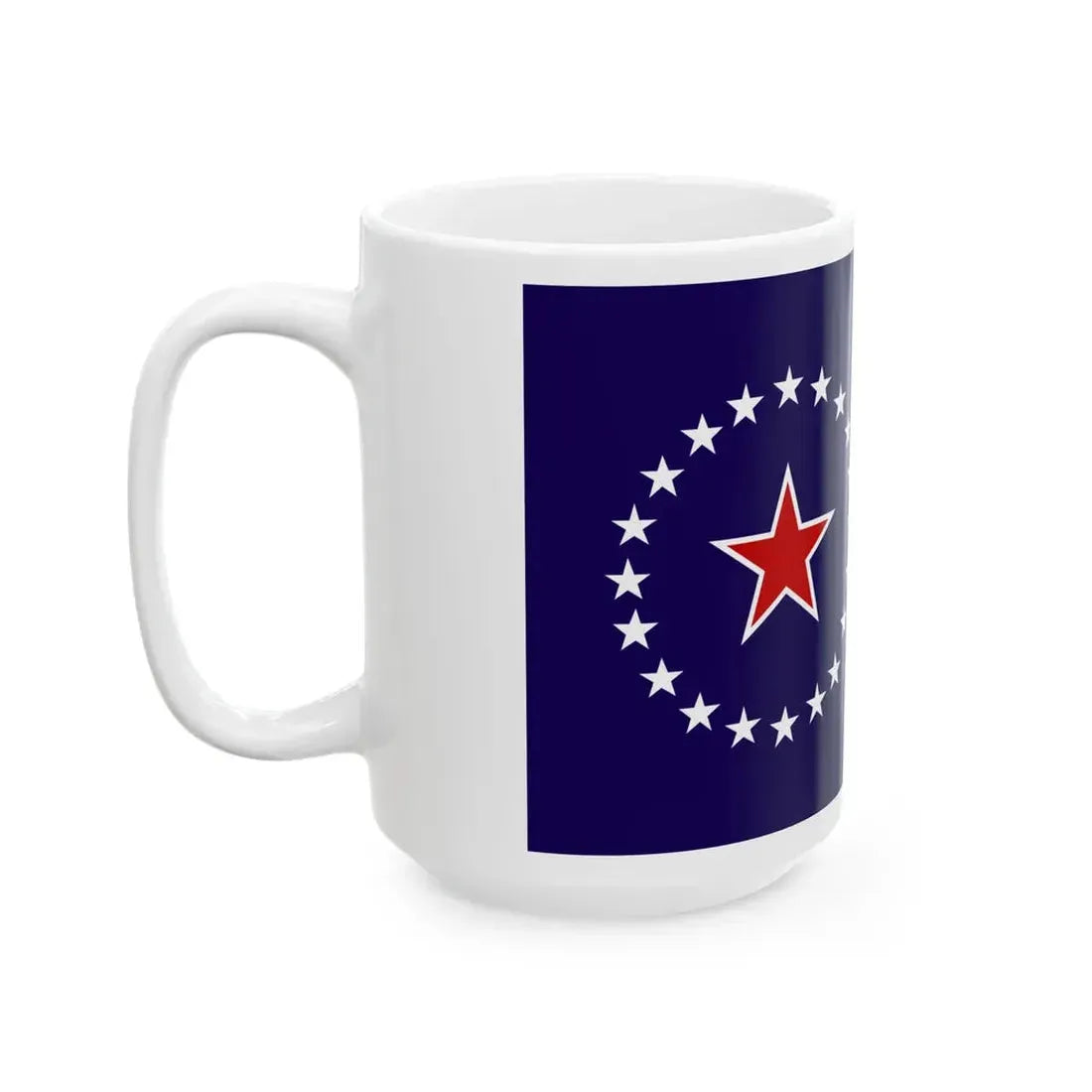 Flag of Springfield Illinois no text (United States) White Coffee Mug - Go Mug Yourself