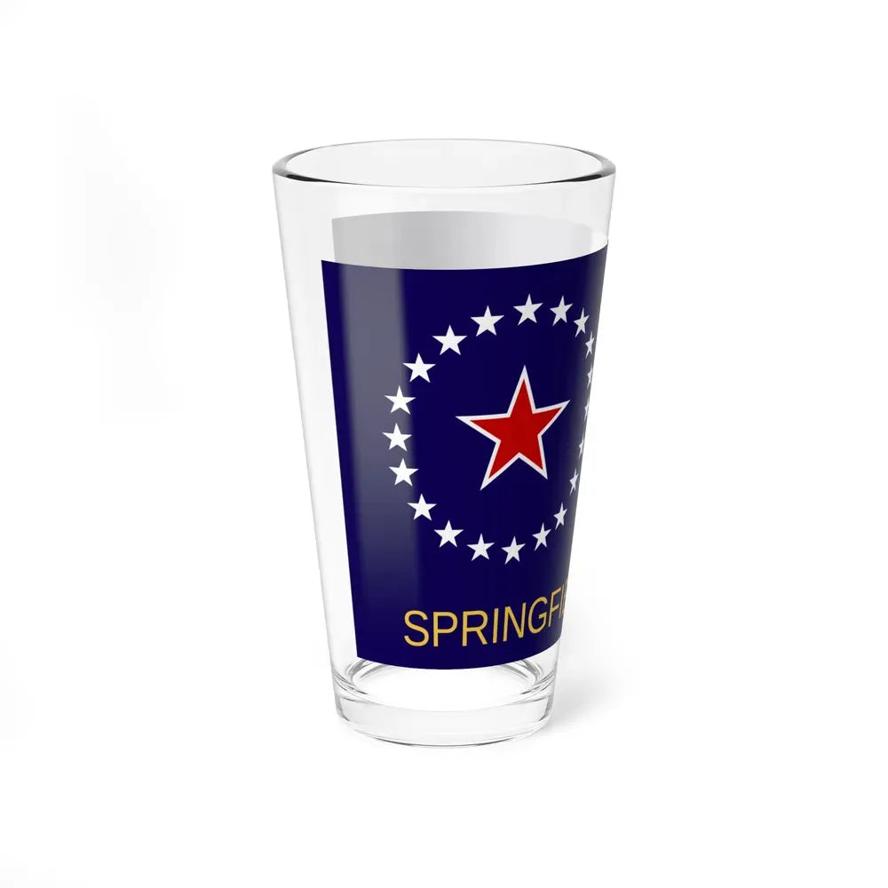 Flag of Springfield, Illinois - Pint Glass 16oz - Go Mug Yourself