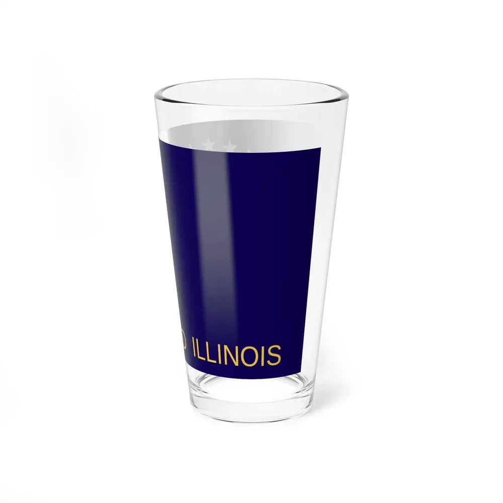 Flag of Springfield, Illinois - Pint Glass 16oz - Go Mug Yourself