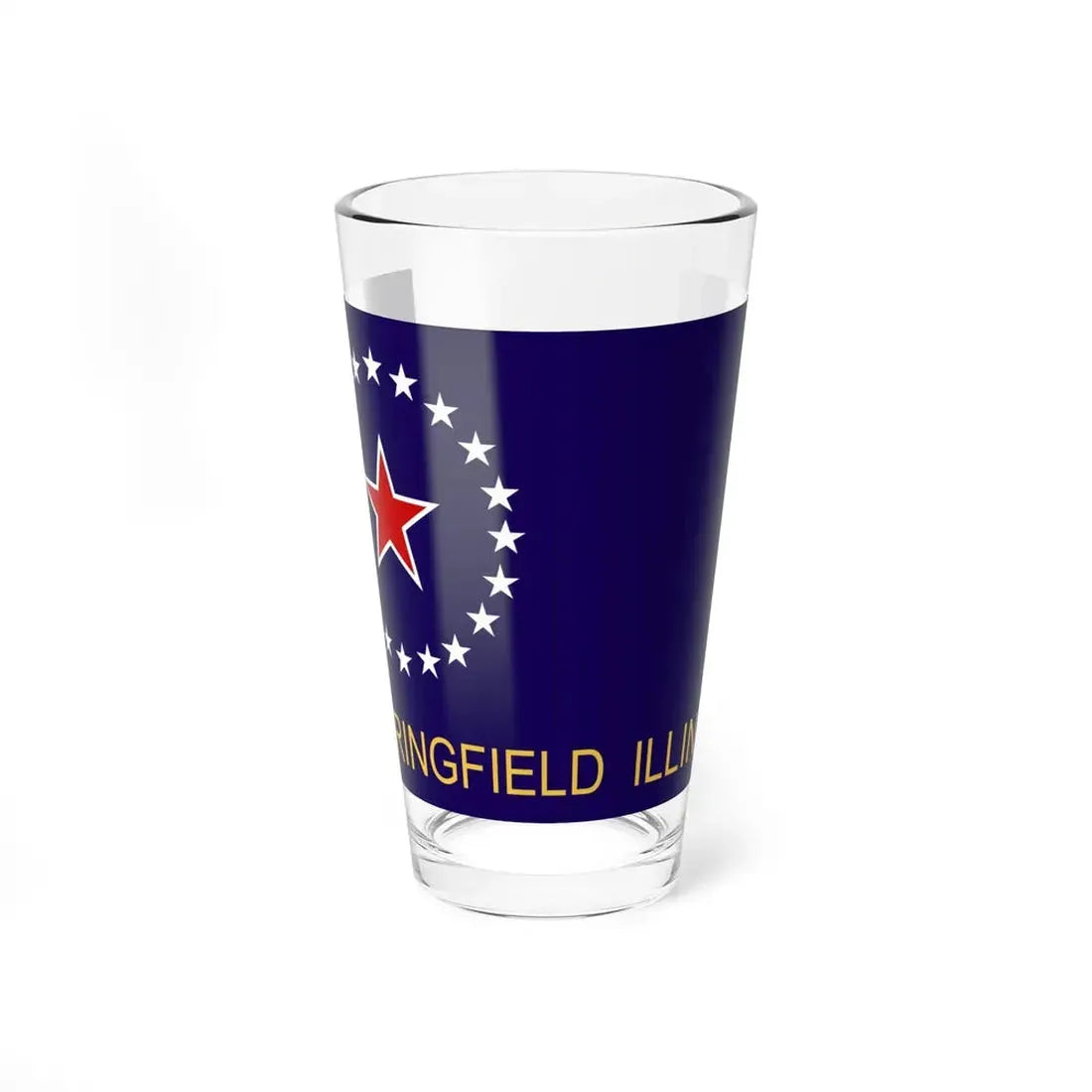 Flag of Springfield Illinois (United States) Pint Glass 16oz 16oz - Go Mug Yourself