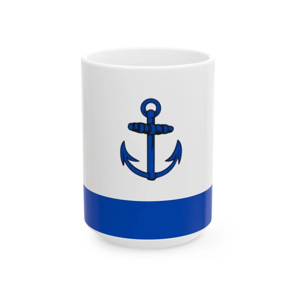 Flag of Squadron Commander of Cuba (Cuba) White Coffee Mug 15oz - Go Mug Yourself