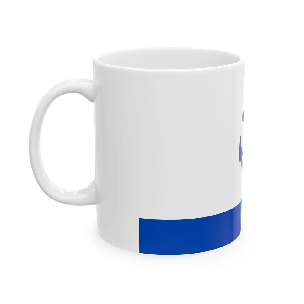 Flag of Squadron Commander of Cuba (Cuba) White Coffee Mug - Go Mug Yourself