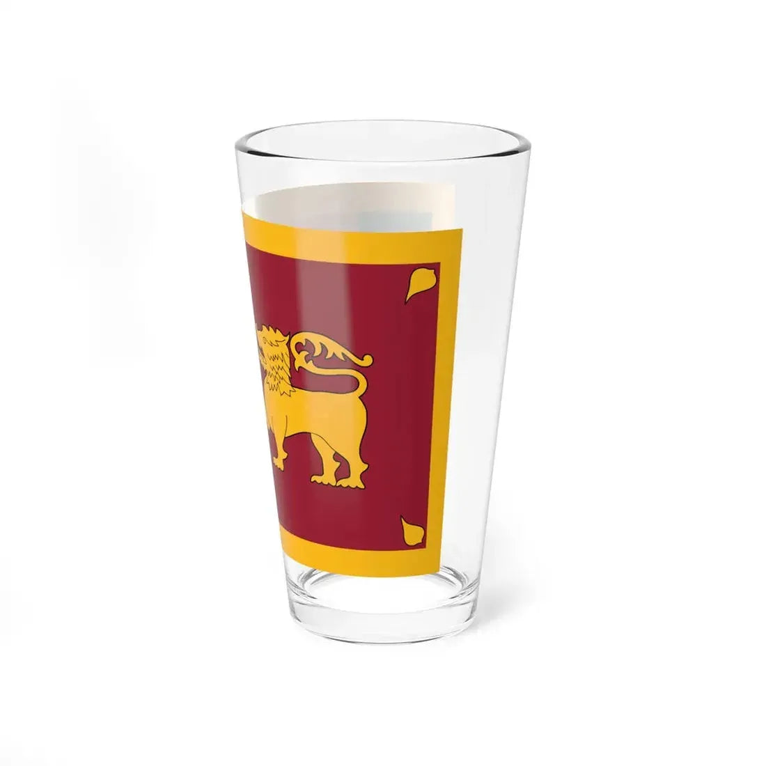 Flag of Sri Lanka 3-2 (Sri Lanka) Pint Glass 16oz - Go Mug Yourself