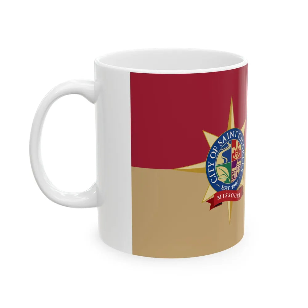 Flag of St. Charles Missouri (United States) White Coffee Mug - Go Mug Yourself