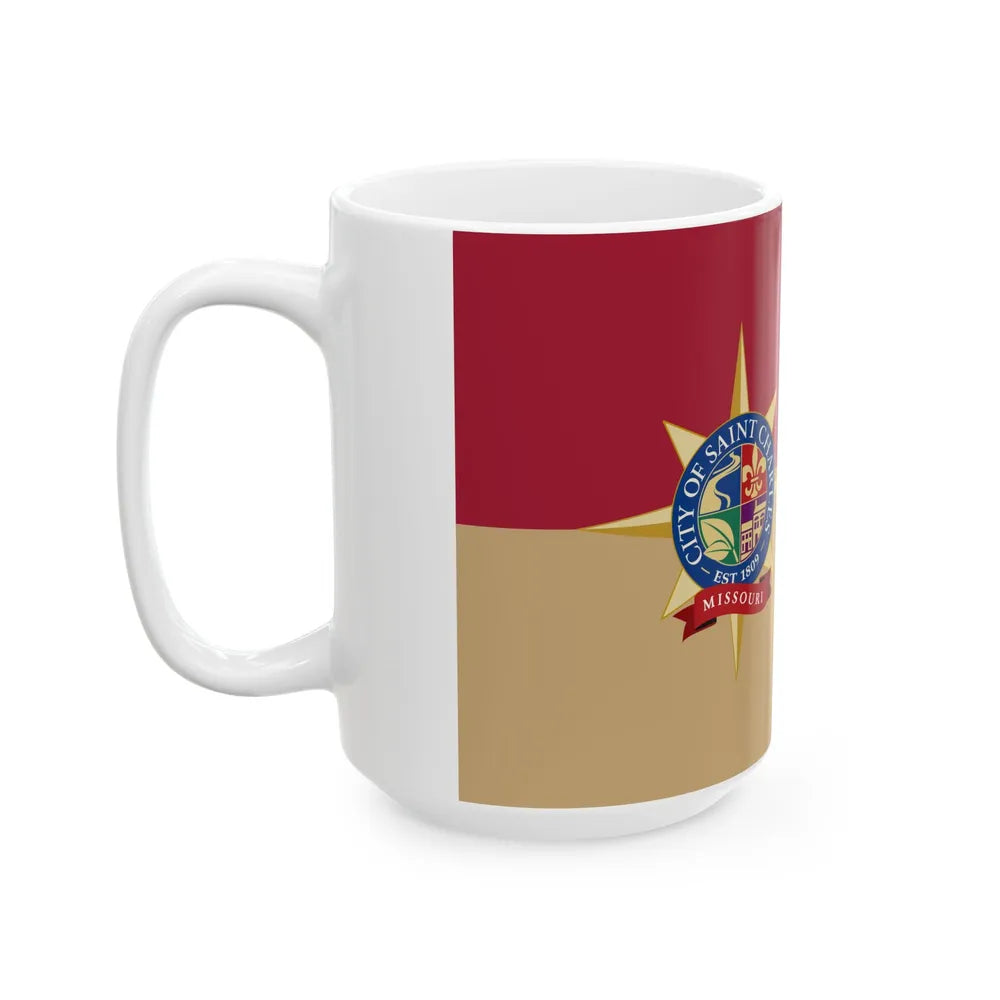 Flag of St. Charles Missouri (United States) White Coffee Mug - Go Mug Yourself