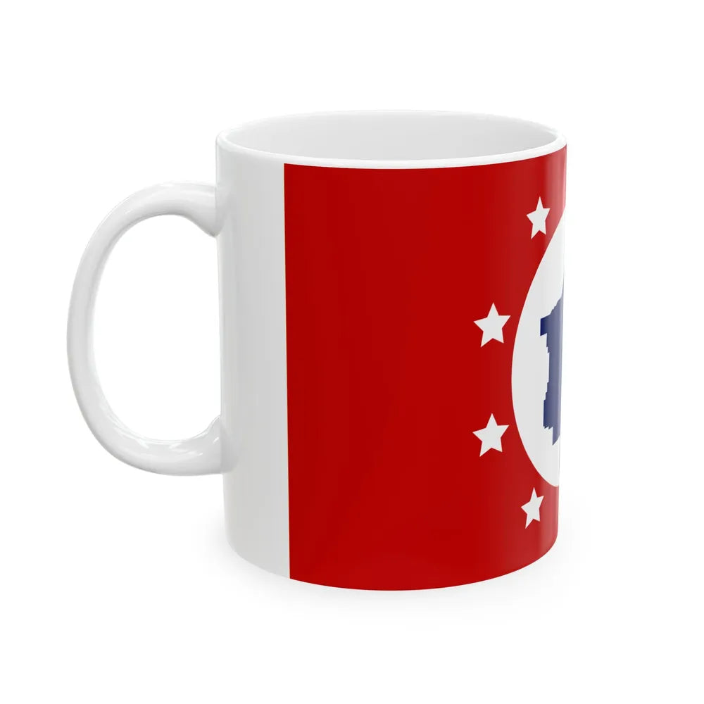 Flag of St. Clair County Alabama (United States) White Coffee Mug - Go Mug Yourself