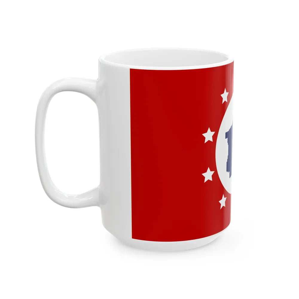 Flag of St. Clair County Alabama (United States) White Coffee Mug - Go Mug Yourself