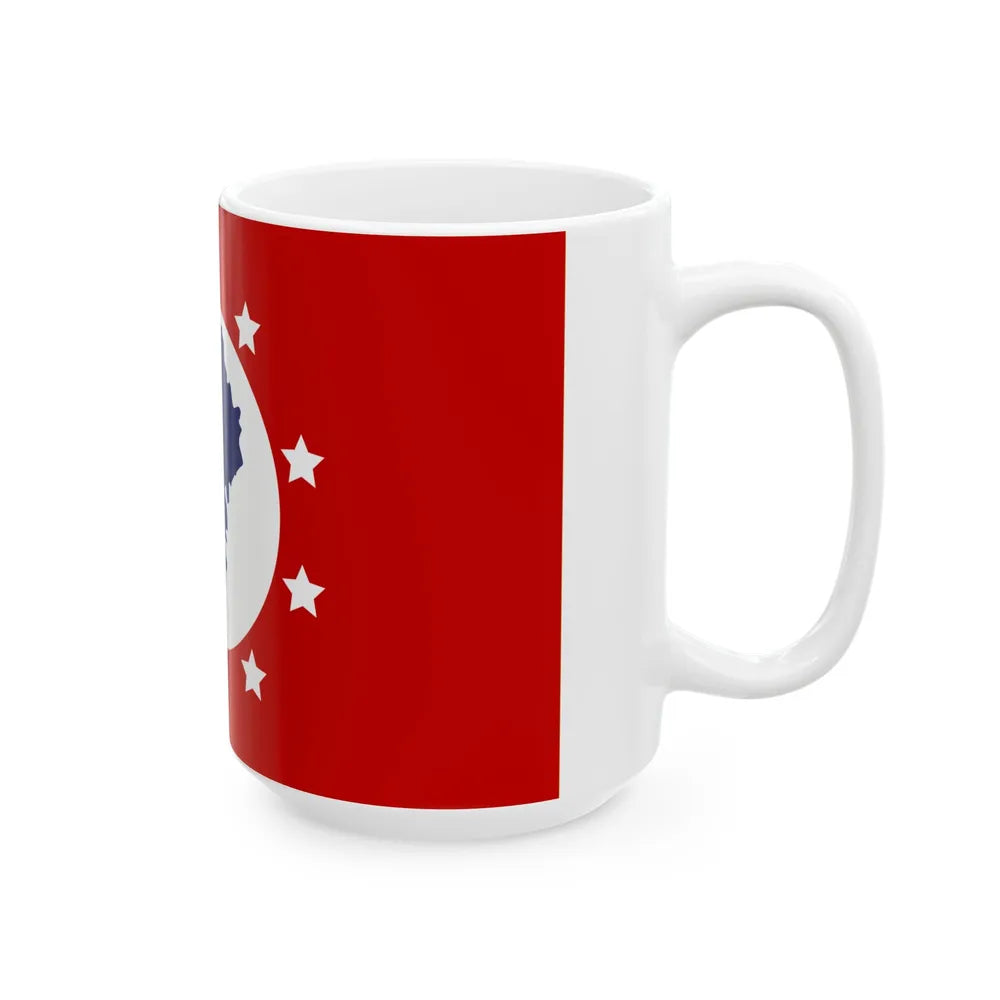 Flag of St. Clair County Alabama (United States) White Coffee Mug - Go Mug Yourself