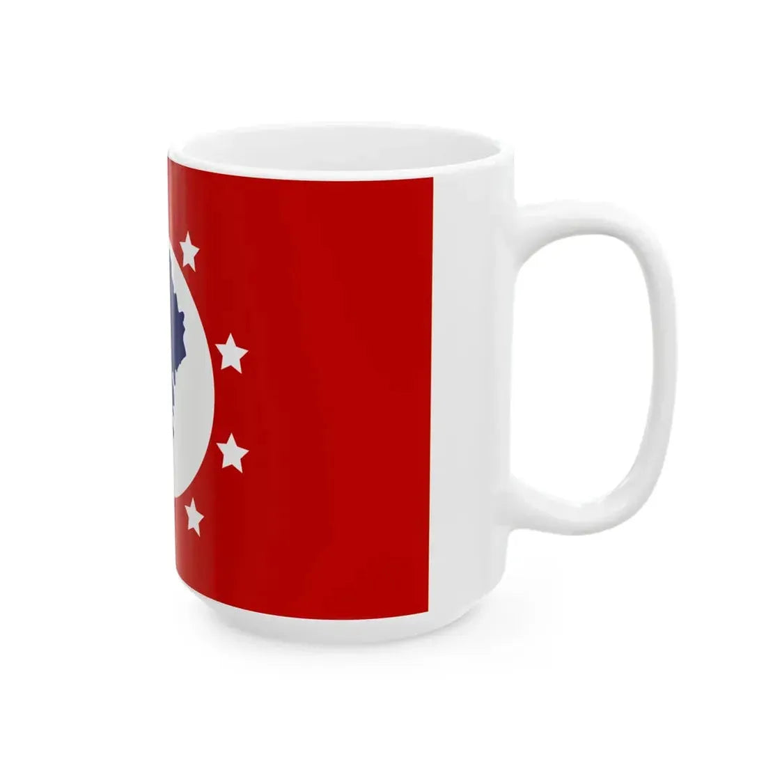 Flag of St. Clair County Alabama (United States) White Coffee Mug - Go Mug Yourself