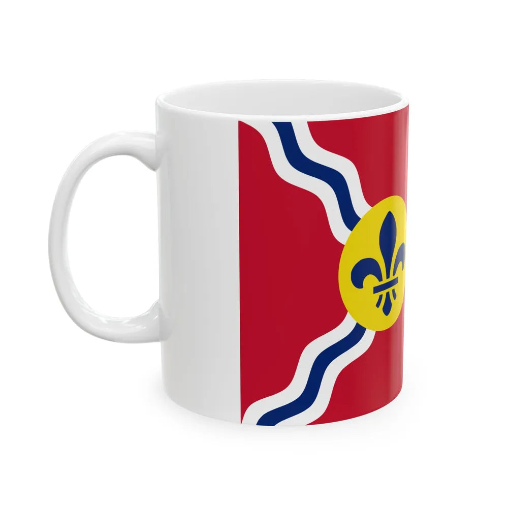 Flag of St. Louis Missouri (United States) White Coffee Mug - Go Mug Yourself
