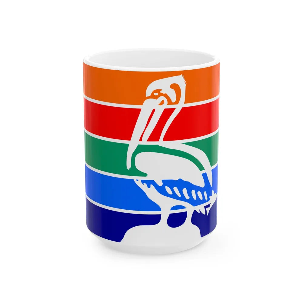 Flag of St. Petersburg Florida (United States) White Coffee Mug 15oz - Go Mug Yourself
