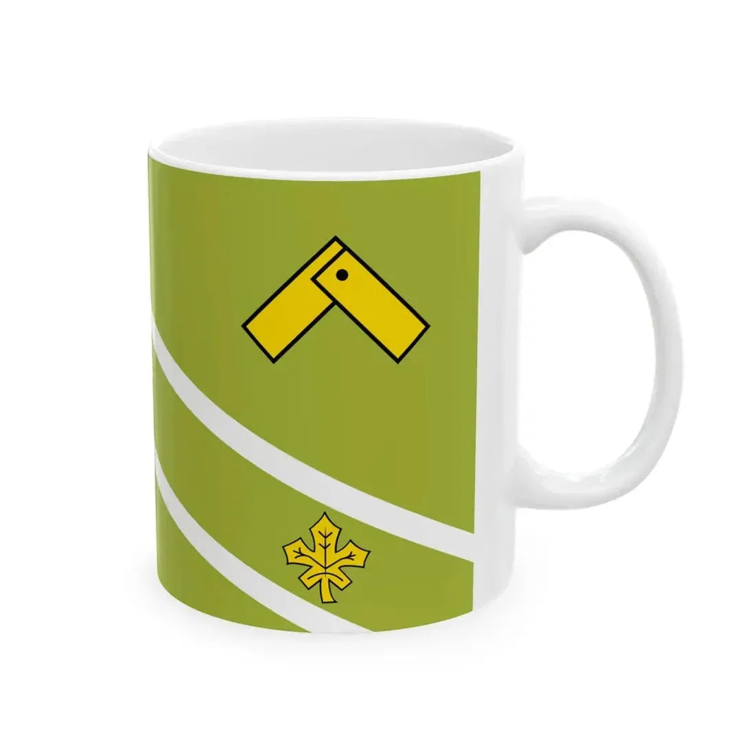 Flag of St Thomas Ontario (Canada) White Coffee Mug - Go Mug Yourself