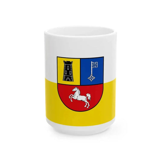 Flag of Stade Germany - White Coffee Mug 15oz - Go Mug Yourself