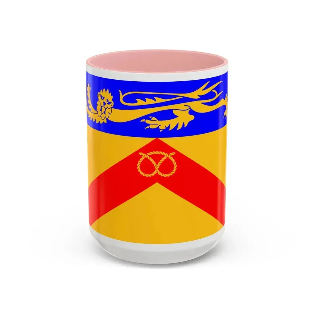 Flag of Staffordshire council UK - Accent Coffee Mug 15oz Pink - Go Mug Yourself