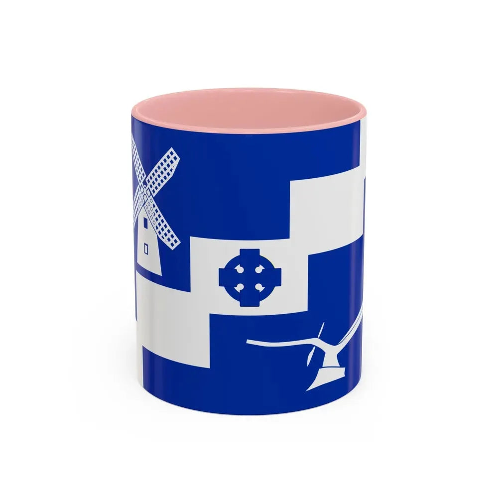 Flag of Staining UK - Accent Coffee Mug 11oz Pink - Go Mug Yourself