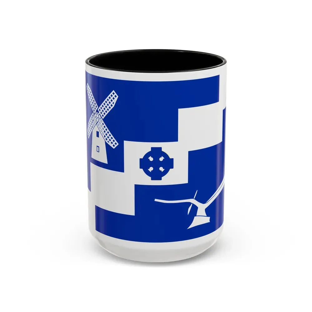 Flag of Staining UK - Accent Coffee Mug 15oz Black - Go Mug Yourself