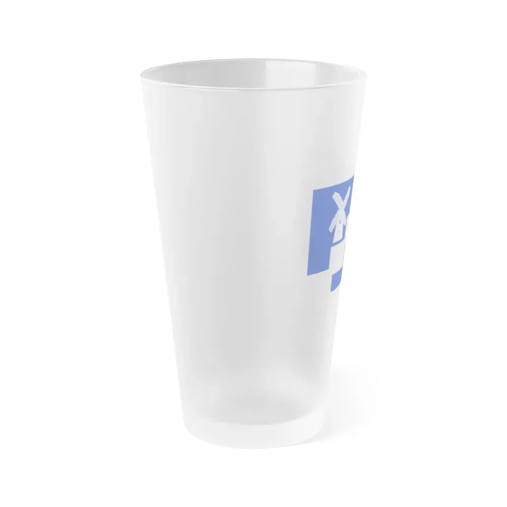 Flag of Staining UK - Frosted Pint Glass 16oz - Go Mug Yourself