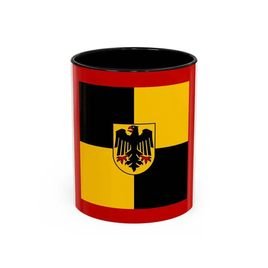 Flag of Standard of Inspector General of the Bundeswehr Germany - Accent Coffee Mug 11oz Black - Go Mug Yourself