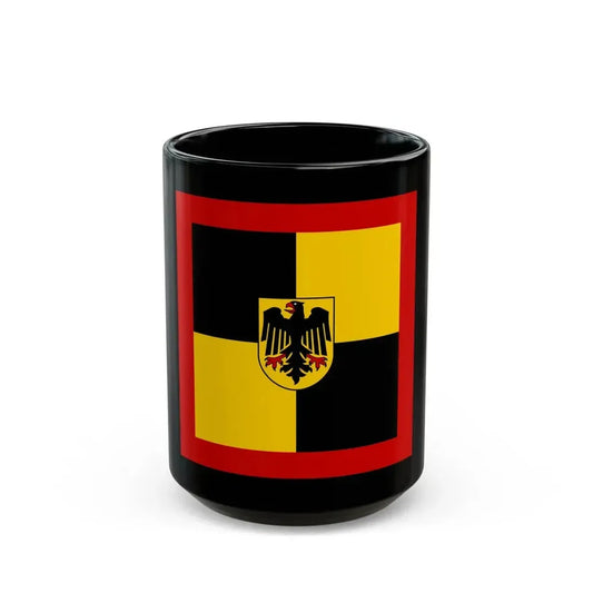 Flag of Standard of Inspector General of the Bundeswehr Germany - Black Coffee Mug 15oz - Go Mug Yourself