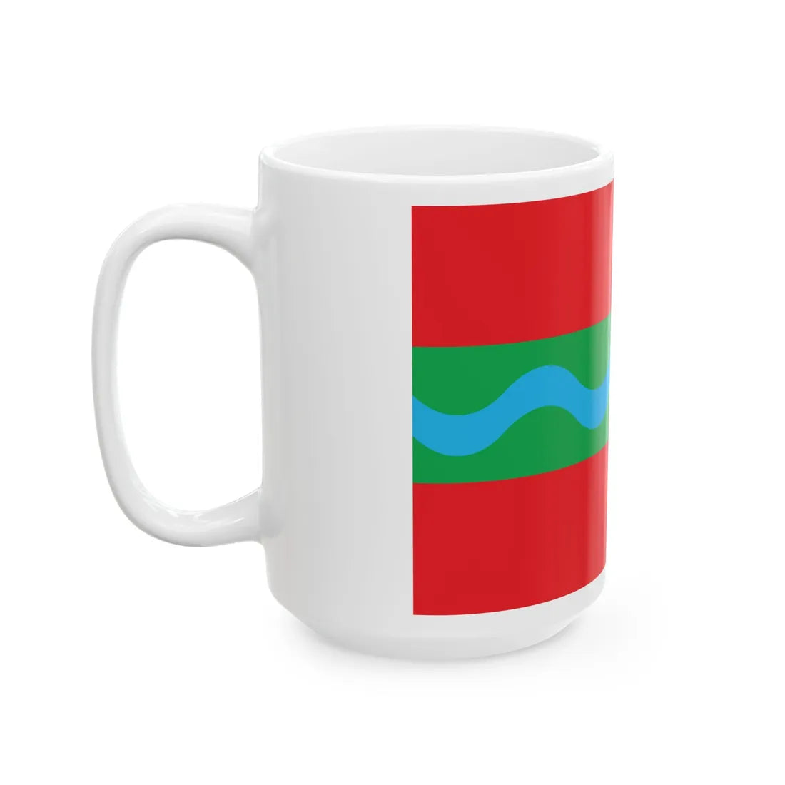 Flag of Starokostiantyniv raion (Ukraine) White Coffee Mug - Go Mug Yourself