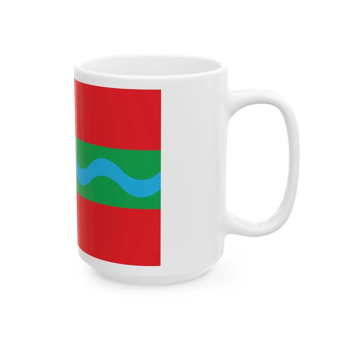 Flag of Starokostiantyniv raion (Ukraine) White Coffee Mug - Go Mug Yourself