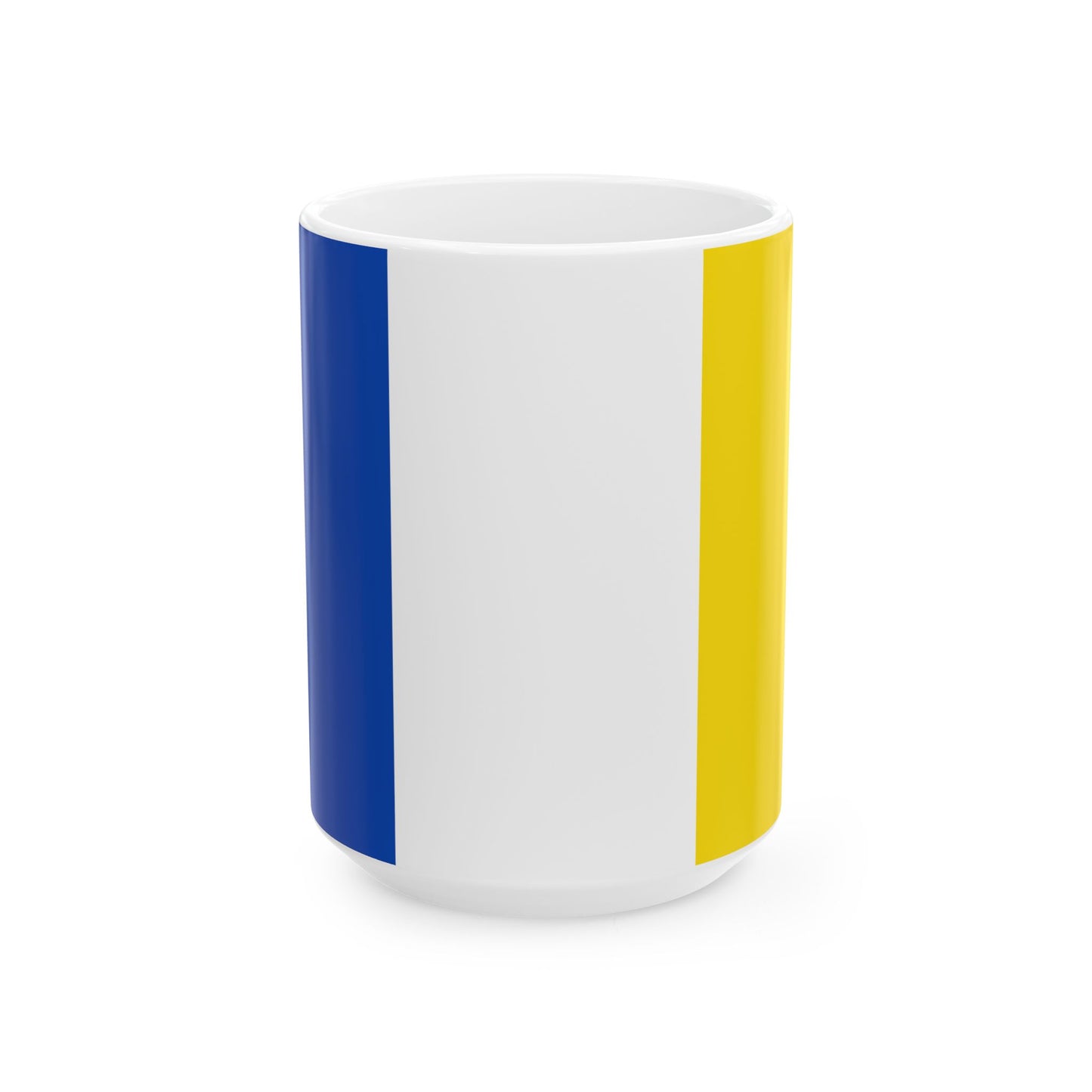 Flag of Stavelot (Belgium) White Coffee Mug-15oz-Go Mug Yourself