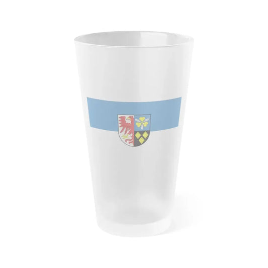 Flag of Stendal Germany - Frosted Pint Glass 16oz 16oz Frosted - Go Mug Yourself