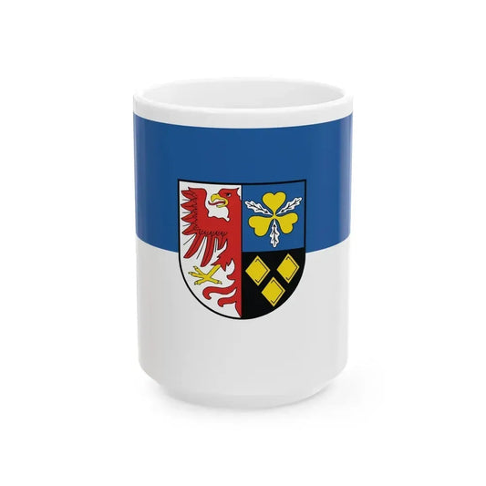 Flag of Stendal Germany - White Coffee Mug 15oz - Go Mug Yourself