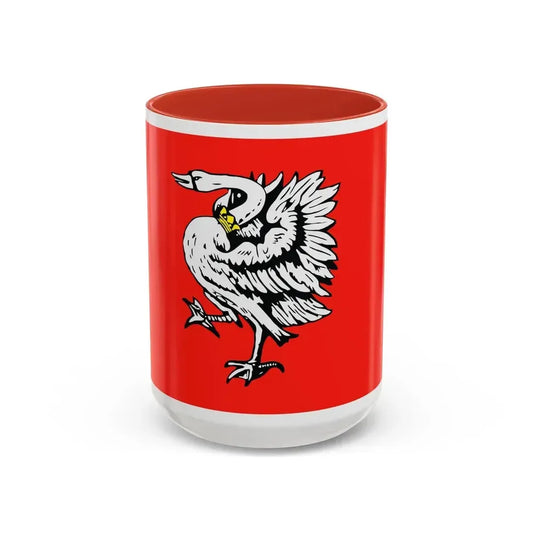 Flag of Stormarn Germany - Accent Coffee Mug 15oz Red - Go Mug Yourself