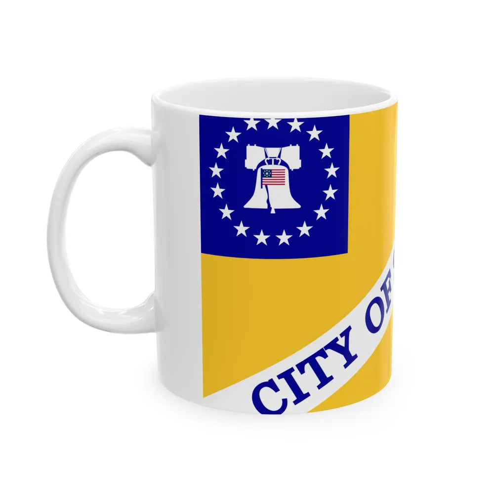 Flag of Stow Ohio (United States) White Coffee Mug - Go Mug Yourself