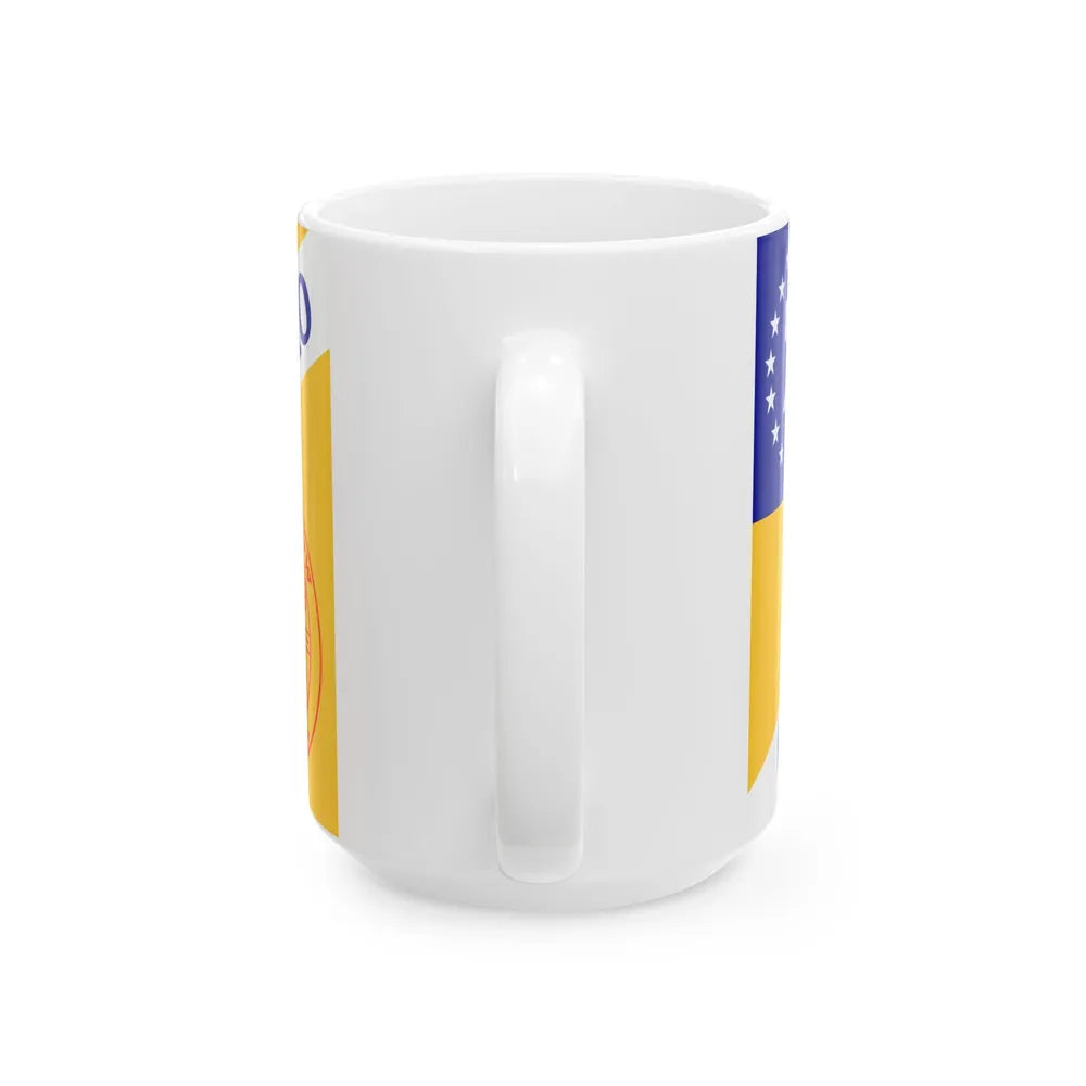 Flag of Stow Ohio (United States) White Coffee Mug - Go Mug Yourself