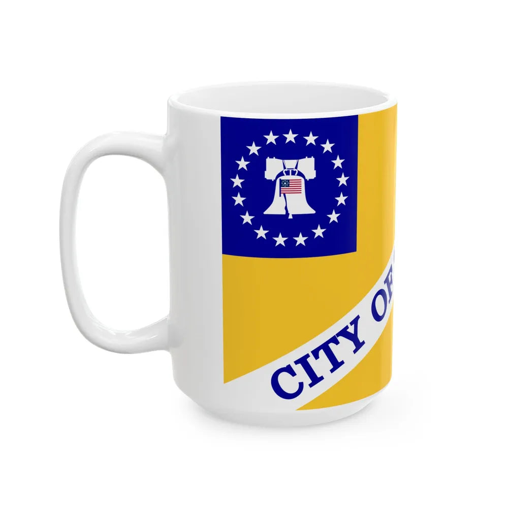 Flag of Stow Ohio (United States) White Coffee Mug - Go Mug Yourself