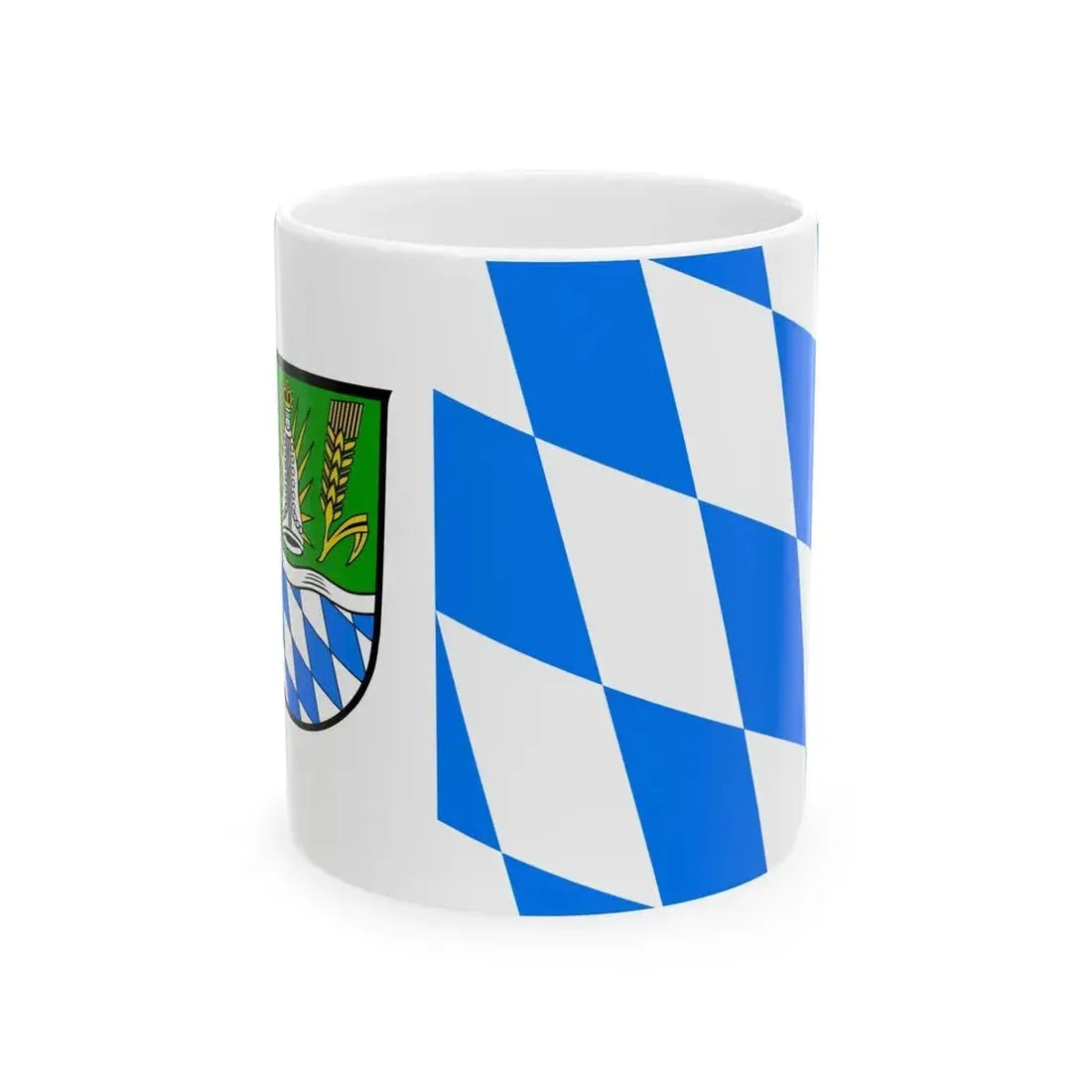 Flag of Straubing Bogen Germany - White Coffee Mug - Go Mug Yourself