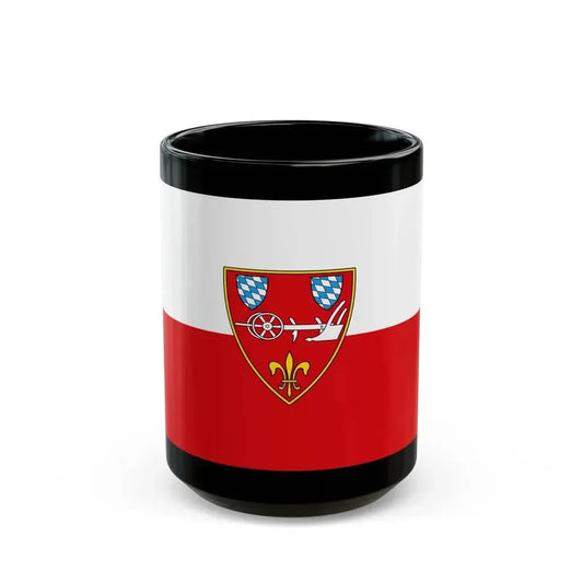 Flag of Straubing Germany - Black Coffee Mug 15oz - Go Mug Yourself