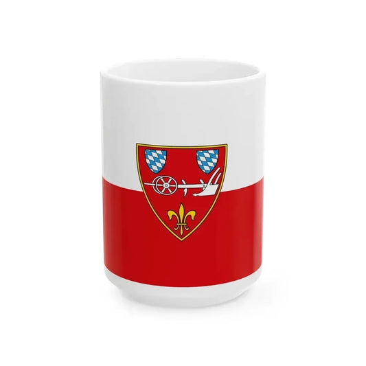 Flag of Straubing Germany - White Coffee Mug 15oz - Go Mug Yourself