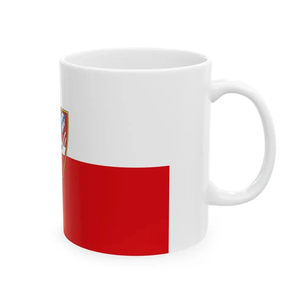 Flag of Straubing Germany - White Coffee Mug - Go Mug Yourself