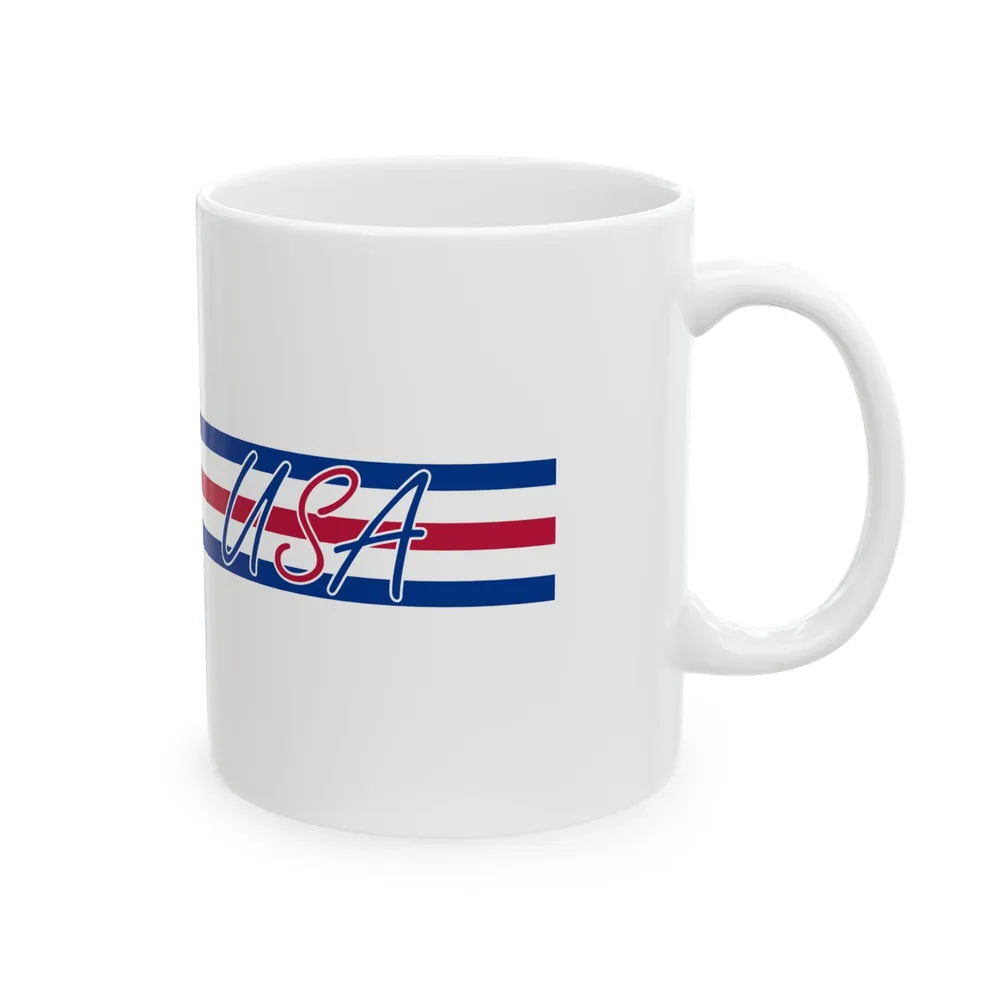 Flag of Struthers Ohio 1994-2019 (United States) White Coffee Mug - Go Mug Yourself