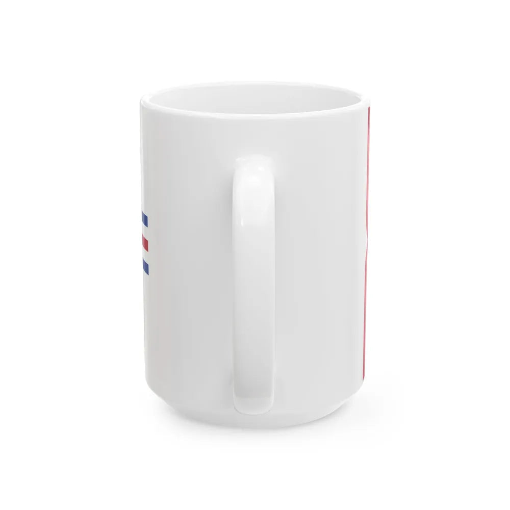 Flag of Struthers Ohio 1994-2019 (United States) White Coffee Mug - Go Mug Yourself