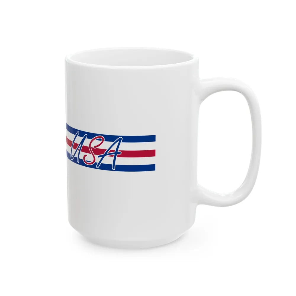 Flag of Struthers Ohio 1994-2019 (United States) White Coffee Mug - Go Mug Yourself