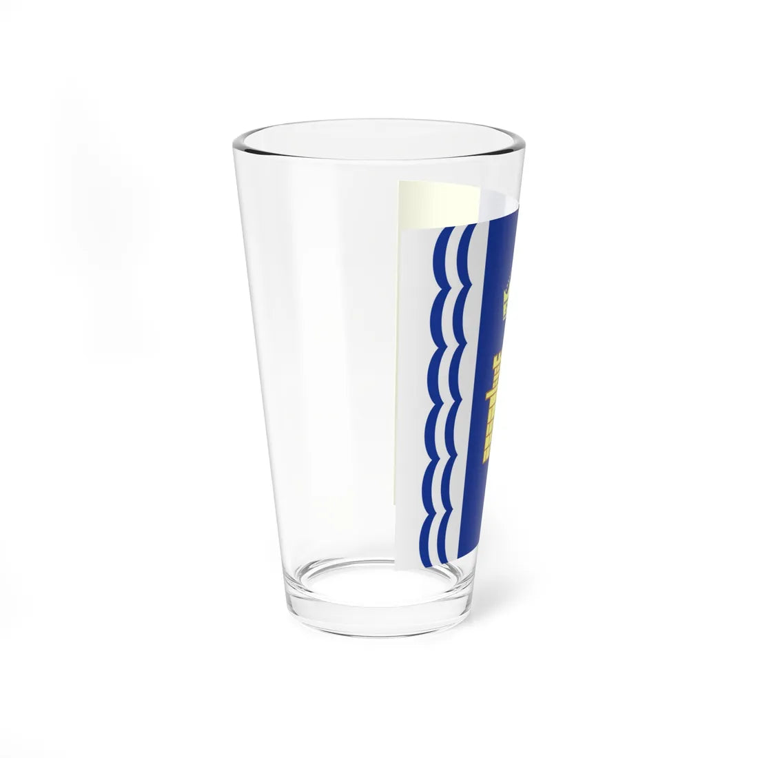 Flag of Stryi (Ukraine) Pint Glass 16oz - Go Mug Yourself