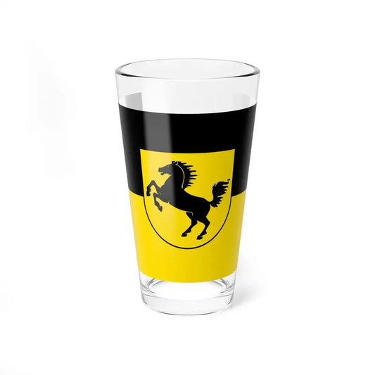 Flag of Stuttgart Germany - Pint Glass 16oz 16oz - Go Mug Yourself
