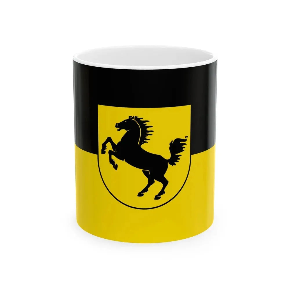 Flag of Stuttgart Germany - White Coffee Mug 11oz - Go Mug Yourself