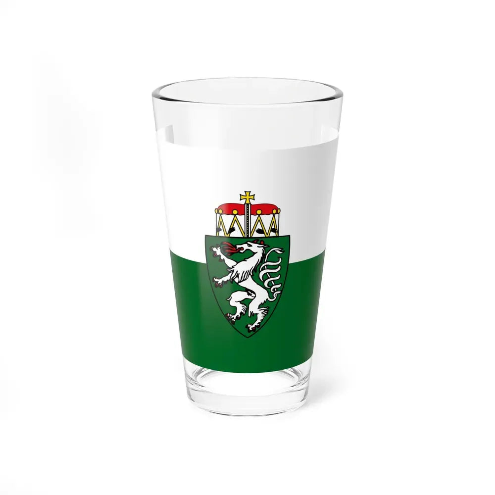 Flag of Styria Steiermark Austria - Pint Glass 16oz 16oz - Go Mug Yourself