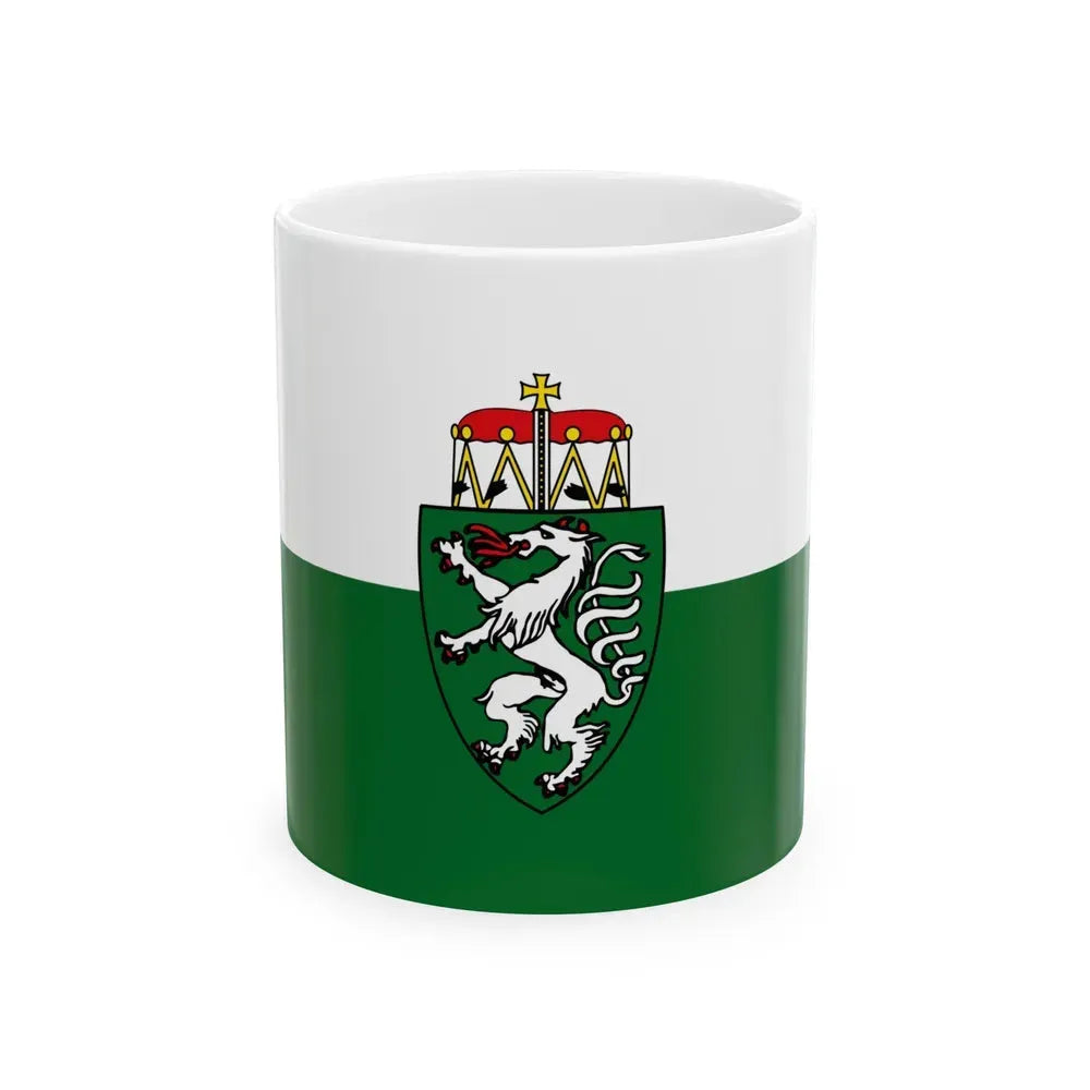 Flag of Styria Steiermark Austria - White Coffee Mug 11oz - Go Mug Yourself